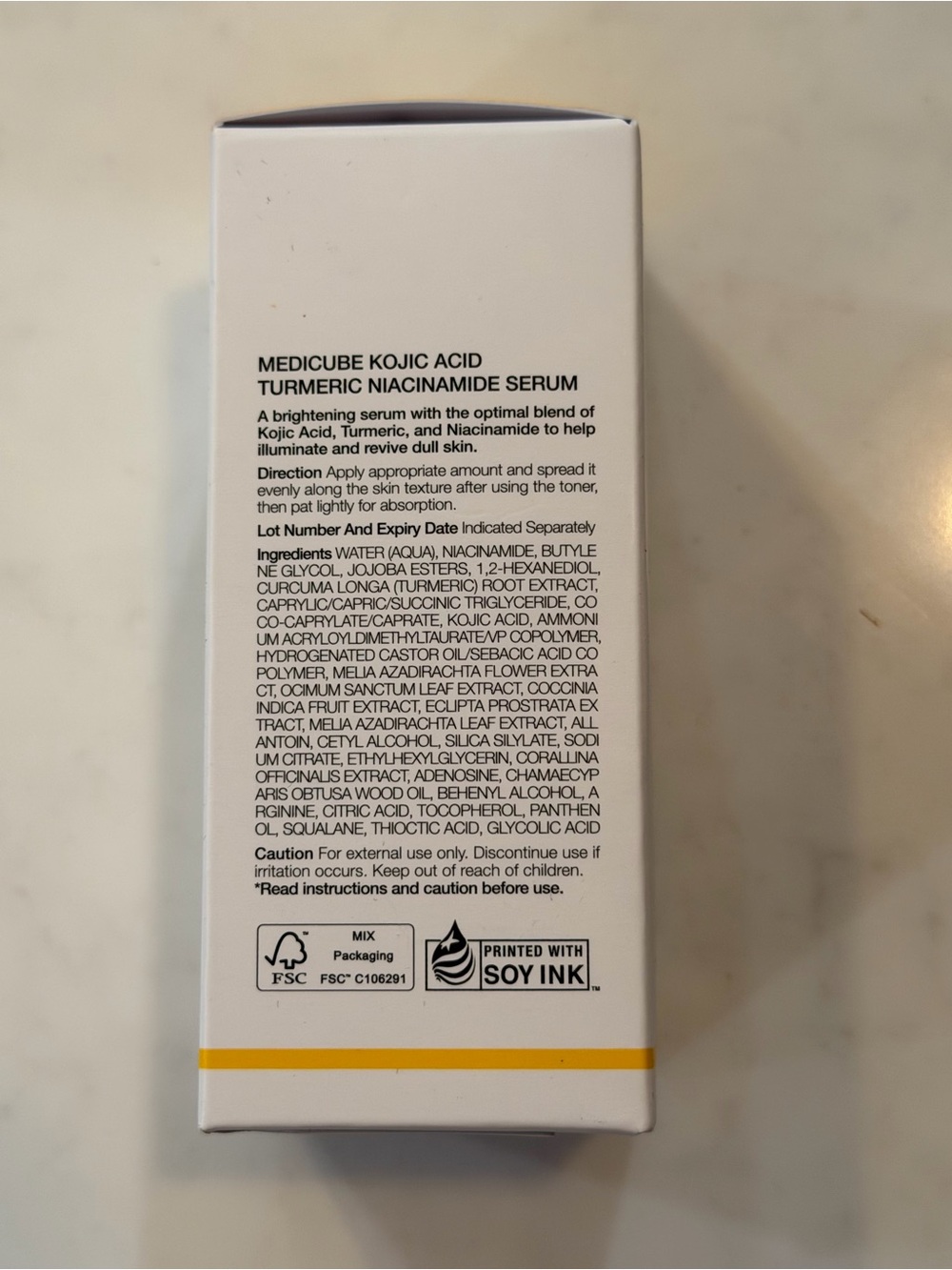 Kojic Acid Turmeric Niacinamide Serum - White & Yellow - Picture 2 of 4